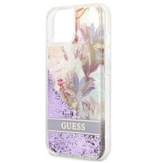 Guess Guess Liquid Glitter Flower - Kryt Na Iphone 13 Mini (Fialový)