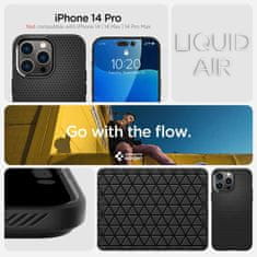 Spigen Spigen Liquid Air - Kryt Na Iphone 14 Pro (Černý)