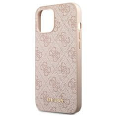 Guess Guess 4G Metal Gold Logo - Kryt Na Iphone 12 / Iphone 12 Pro (Růžová)