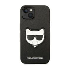 Karl Lagerfeld Karl Lagerfeld Saffiano Choupette Head Patch Case - Kryt Na Iphone 14 (Černý)