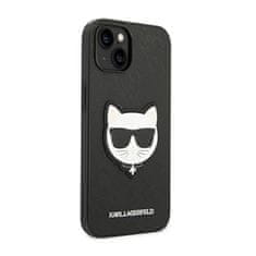 Karl Lagerfeld Karl Lagerfeld Saffiano Choupette Head Patch Case - Kryt Na Iphone 14 (Černý)