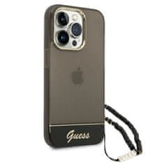 Guess Guess Translucent Pearl Strap - Kryt Na Iphone 14 Pro (Černý)