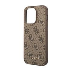 Guess Guess 4G Metal Gold Logo - Kryt Na Iphone 14 Pro Max (Hnědý)