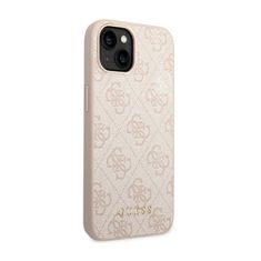 Guess Guess 4G Metal Gold Logo - Kryt Na Iphone 14 Plus (Růžová)