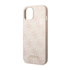 Guess Guess 4G Metal Gold Logo - Kryt Na Iphone 14 Plus (Růžová)