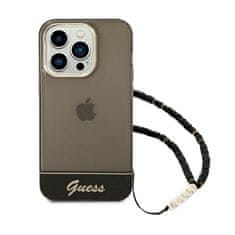 Guess Guess Translucent Pearl Strap - Kryt Na Iphone 14 Pro (Černý)