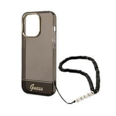 Guess Guess Translucent Pearl Strap - Kryt Na Iphone 14 Pro (Černý)