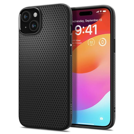 Spigen Spigen Liquid Air – Kryt Pro Iphone 15 Plus (Matně Černý)