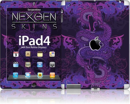 Inny Nexgen Skins - Sada Skinů Na Pouzdro S 3D Efektem Ipad 2/3/4 (Serpentine