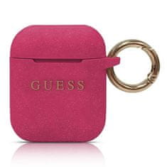 Guess Silikonové Pouzdro Guess – Pouzdro Airpods (Fuchsiové)