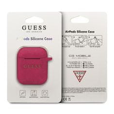 Guess Silikonové Pouzdro Guess – Pouzdro Airpods (Fuchsiové)