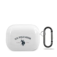 US Polo Us Polo Assn Double Horse Logo - Pouzdro Apple Airpods Pro (Bílé)