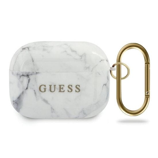 Guess Guess Marble - Airpods Pro Pouzdro (Bílé)