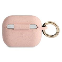 Guess Guess Silicone Glitter Case Est - Pouzdro Airpods Pro (Růžové)