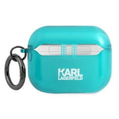 Karl Lagerfeld Karl Lagerfeld Choupette Head - Pouzdro Airpods Pro (Fluo Modré)