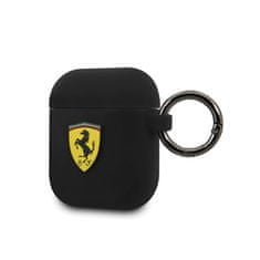 Ferrari Ferrari Silicone - Airpods 1/2 Gen Pouzdro (Černé)