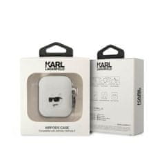 Karl Lagerfeld Karl Lagerfeld Silicone Nft Choupette Head 3D - Airpods 1/2 Gen Pouzdro (Bílé