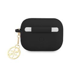 Guess Guess Silicone Charm 4G Cover - Airpods Pro Pouzdro (Černé)