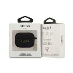 Guess Guess Silicone Charm 4G Cover - Airpods Pro Pouzdro (Černé)