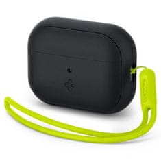 Spigen Spigen Silicone Fit Strap - Pouzdro Pro Apple Airpods Pro 1 / 2 (Černá / Zelená