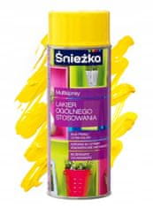 Śnieżka Univerzální žlutý lesklý lak ve spreji Sniezka 400 ml