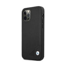 Bmw Bmw Leather Deboss - Kryt Na Iphone 12 / Iphone 12 Pro (Černý)