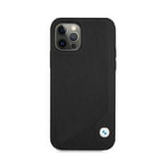 Bmw Bmw Leather Deboss - Kryt Na Iphone 12 / Iphone 12 Pro (Černý)