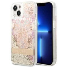 Guess Guess Liquid Glitter Paisley – Pouzdro Na Iphone 14 Plus (Zlaté)