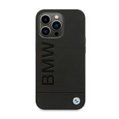 Bmw Bmw Leather Hot Stamp - Kryt Na Iphone 14 Pro (Černý)