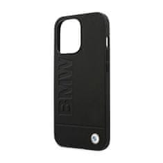 Bmw Bmw Leather Hot Stamp - Kryt Na Iphone 14 Pro (Černý)