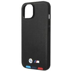 Bmw Bmw Leather Hot Stamp Tricolor - Kryt Na Iphone 14 (Černý)