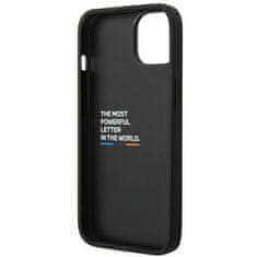 Bmw Bmw Leather Hot Stamp Tricolor - Kryt Na Iphone 14 (Černý)