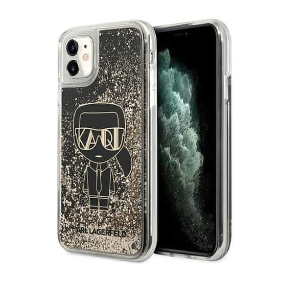 Karl Lagerfeld Karl Lagerfeld Liquid Glitter Gatsby - Kryt Na Iphone 11 (Černý)