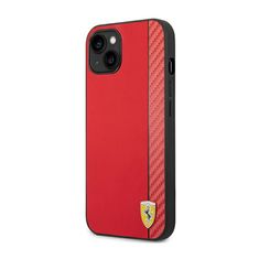 Ferrari Ferrari Carbon - Kryt Na Iphone 14 (Červený)