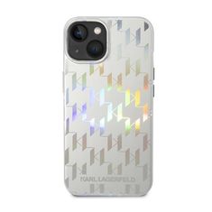 Karl Lagerfeld Karl Lagerfeld Monogram Iridescent - Kryt Na Iphone 14 (Stříbrný)