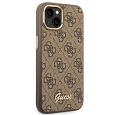 Guess Guess 4G Metal Camera Outline Case - Kryt Na Iphone 14 Plus (Hnědý)