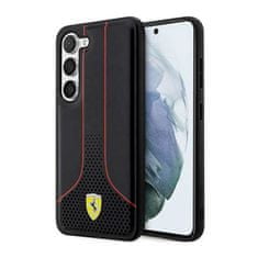 Ferrari Kolekce Ferrari Perforated 296P – Pouzdro Na Samsung Galaxy S23+ (Černé)