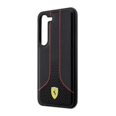 Ferrari Kolekce Ferrari Perforated 296P – Pouzdro Na Samsung Galaxy S23+ (Černé)