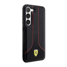 Ferrari Kolekce Ferrari Perforated 296P – Pouzdro Na Samsung Galaxy S23+ (Černé)