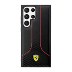 Ferrari Kolekce Ferrari Perforated 296P – Pouzdro Samsung Galaxy S23 Ultra (Černé)