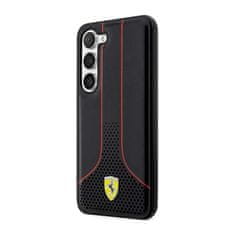 Ferrari Kolekce Ferrari Perforated 296P – Pouzdro Na Samsung Galaxy S23 (Černé)