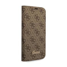 Guess Guess 4G Metal Camera Outline Booktype Case - Kryt Na Iphone 14 Pro (Hnědý)