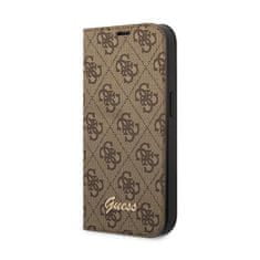 Guess Guess 4G Metal Camera Outline Booktype Case - Kryt Na Iphone 14 Plus (Hnědý)