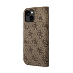 Guess Guess 4G Metal Camera Outline Booktype Case - Kryt Na Iphone 14 Plus (Hnědý)