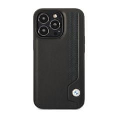 Bmw Bmw Leather Blue Dots - Kryt Na Iphone 14 Pro (Černý)