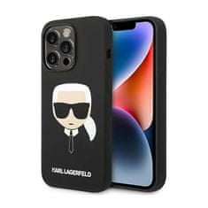 Karl Lagerfeld Karl Lagerfeld Silicone Ikonik Karl`s Head - Kryt Na Iphone 14 Pro Max (Černý