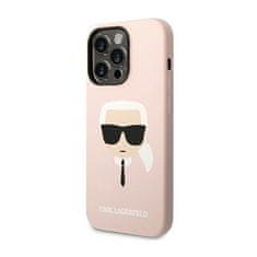 Karl Lagerfeld Karl Lagerfeld Silicone Ikonik Karl`s Head - Kryt Na Iphone 14 Pro Max (Růžová