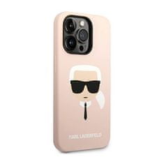 Karl Lagerfeld Karl Lagerfeld Silicone Ikonik Karl`s Head - Kryt Na Iphone 14 Pro Max (Růžová