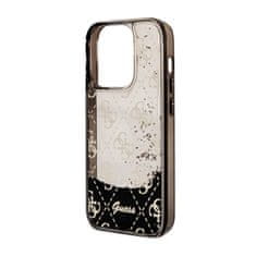 Guess Guess Liquid Glitter Transculent 4G – Pouzdro Na Iphone 14 Pro (Černé)