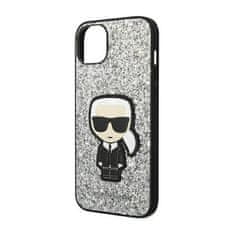 Karl Lagerfeld Karl Lagerfeld Glitter Flakes Ikonik - Kryt Na Iphone 14 Plus (Stříbrný)